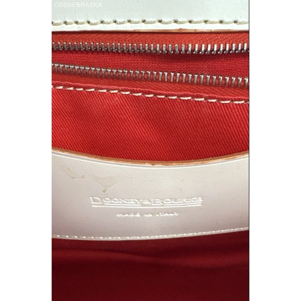 Dooney & Bourke Made in Italy Leather Buckle Shoulder Bag Convertible Clutch - S